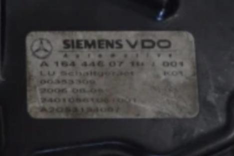 řídící jednotka převodovky - MERCEDES W164 1644460710