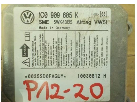 VW POLO IV 9N  Modul senzor airbag  1C0909605K