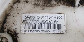 senzor hladiny paliva 311101H800 KIA CEED 1.6 CRDI 115 D4FB manual 0 5 85,00000000 115 5