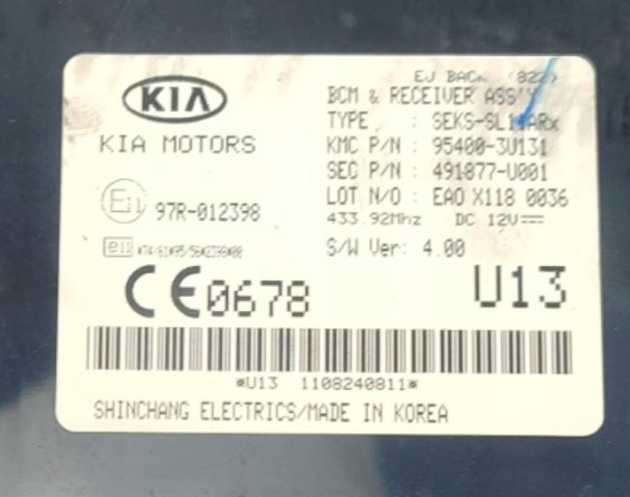 KIA SPORTAGE III   modul riadiaca jednotka  SL 95400-3U131