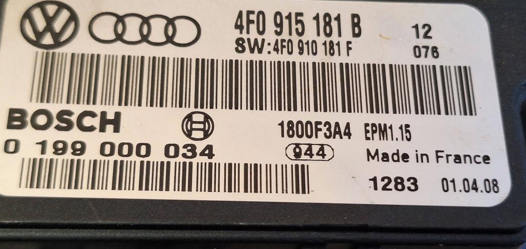 AUDI A6 (4F2, C6)  MODUL akumulátora 4F0915181B