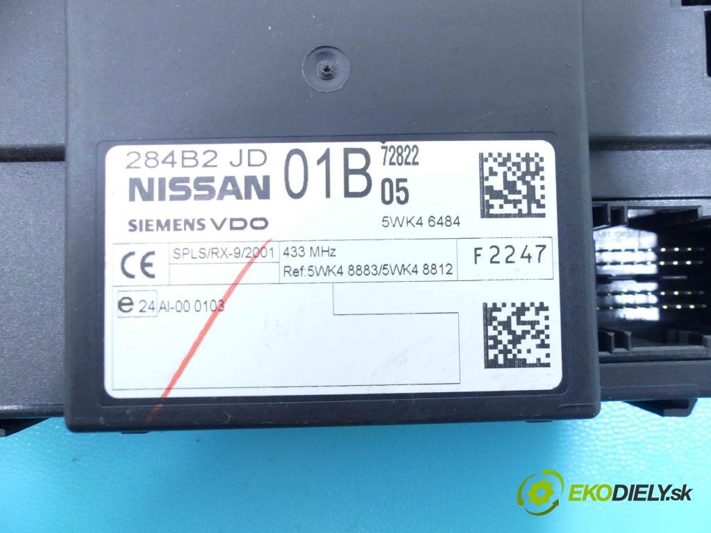 Nissan X-trail II 2008-2013 2.5 16v manual 124 kW 2488 cm3 5- modul řídící jednotka 5WK46484 (Ostatní)