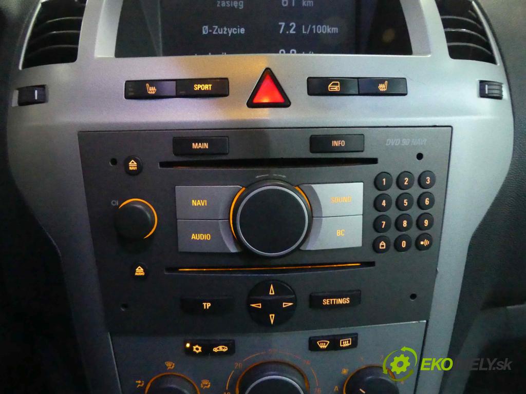 Opel Zafira B 2005-2014 1.9 cdti 150 HP automatic 110 kW 1910 cm3 5- Radio továreň: 00041777