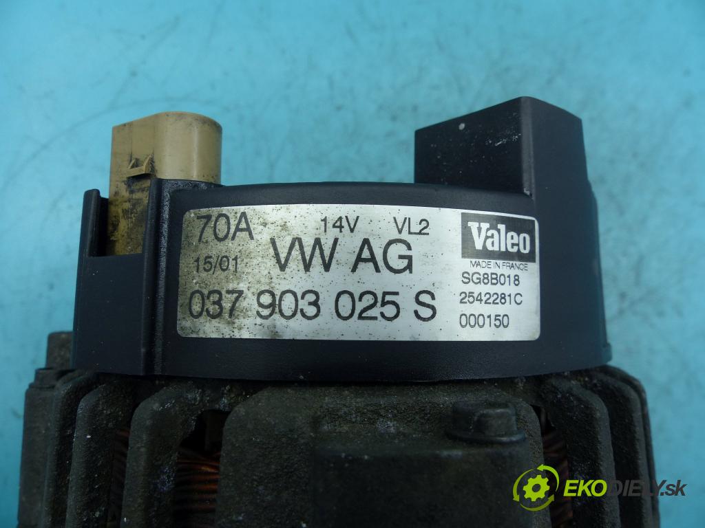 Vw Polo III 6N 1994-2001 1.4 16v 75 hp manual 55 kW 1390 cm3 3- Alternator 037903025S (Alternátory)