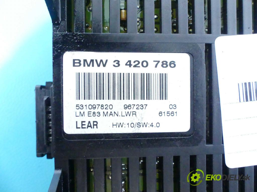 Bmw X3 E83 2003-2010 2.5 192 hp automatic 141 kW 2494 cm3 5- modul řídící jednotka 3420786 (Ostatní)