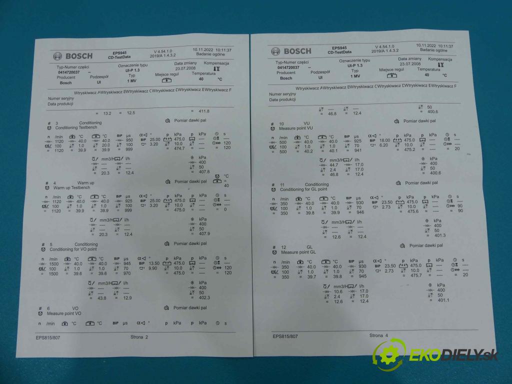 Seat Cordoba II 6L 2002-2008 1.9 tdi 101 HP manual 74 kW 1896 cm3 4- vstrekovacie čerpadlo 0414720037 (Vstrekovače)