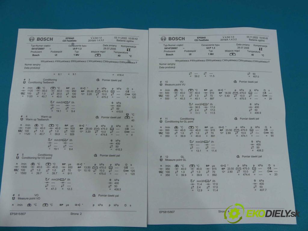 Vw Polo III 6N 1994-2001 1.4 tdi 75 HP manual 55 kW 1399 cm3 5- vstrekovacie čerpadlo 0414720007 (Vstrekovače)