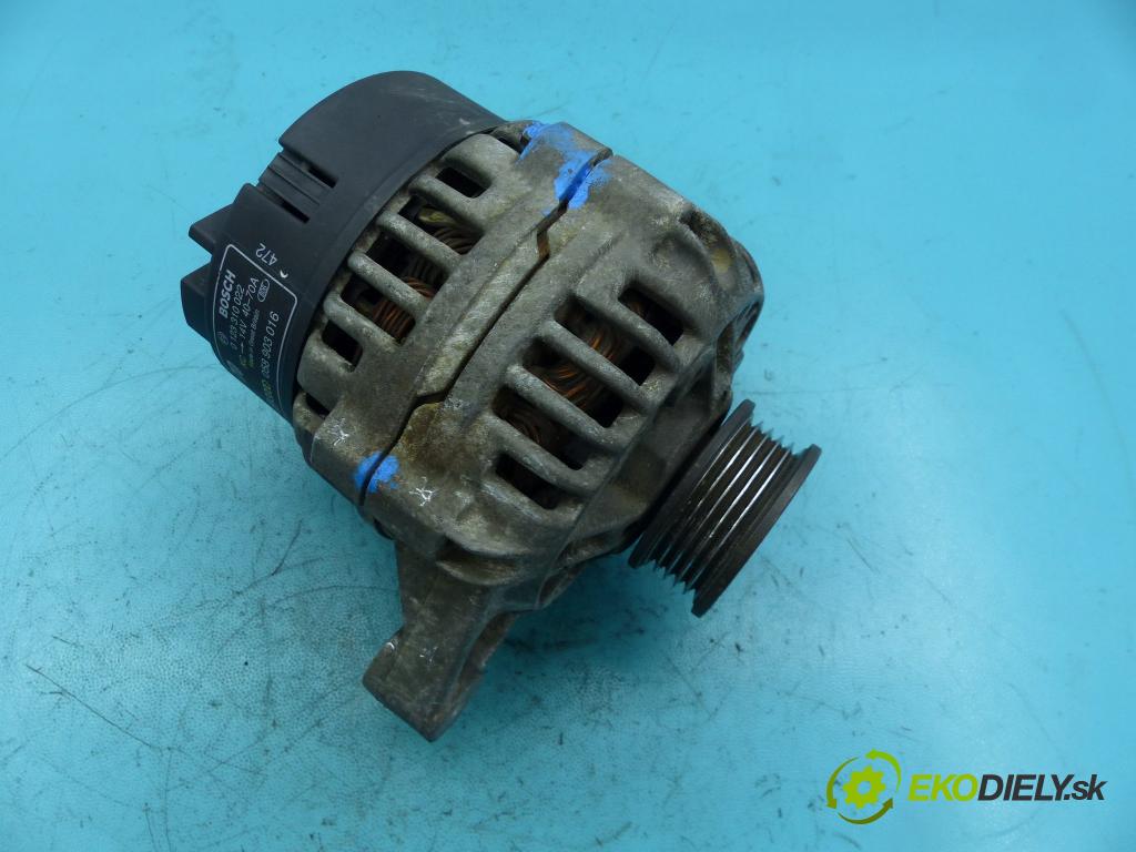 Audi A4 B5 1994-2001 1.6 101 hp manual 74 kW 1595 cm3 4- Alternator 0123310022 (Alternátory)