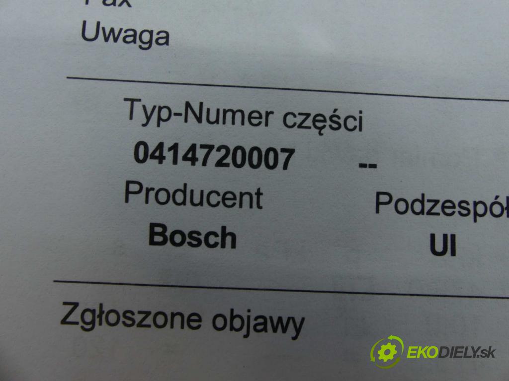 Vw Passat B5 1995-2005 1.9 tdi 116 hp manual 85 kW 1896 cm3 5- vstřikovací čerpadlo 0414720007