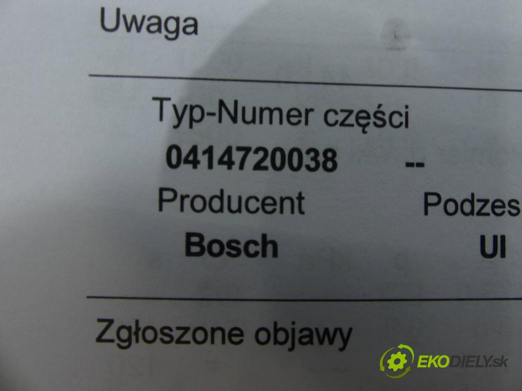 Vw Sharan I 1995-2010 1.9 tdi 116 hp manual 85 kW 1896 cm3 5- vstřikovací čerpadlo 0414720038