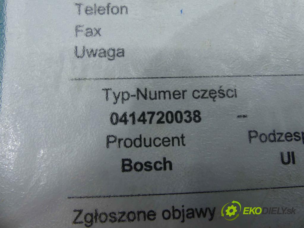 Vw Sharan I 1995-2010 1.9 tdi 116 hp manual 85 kW 1896 cm3 5- vstřikovací čerpadlo 0414720038