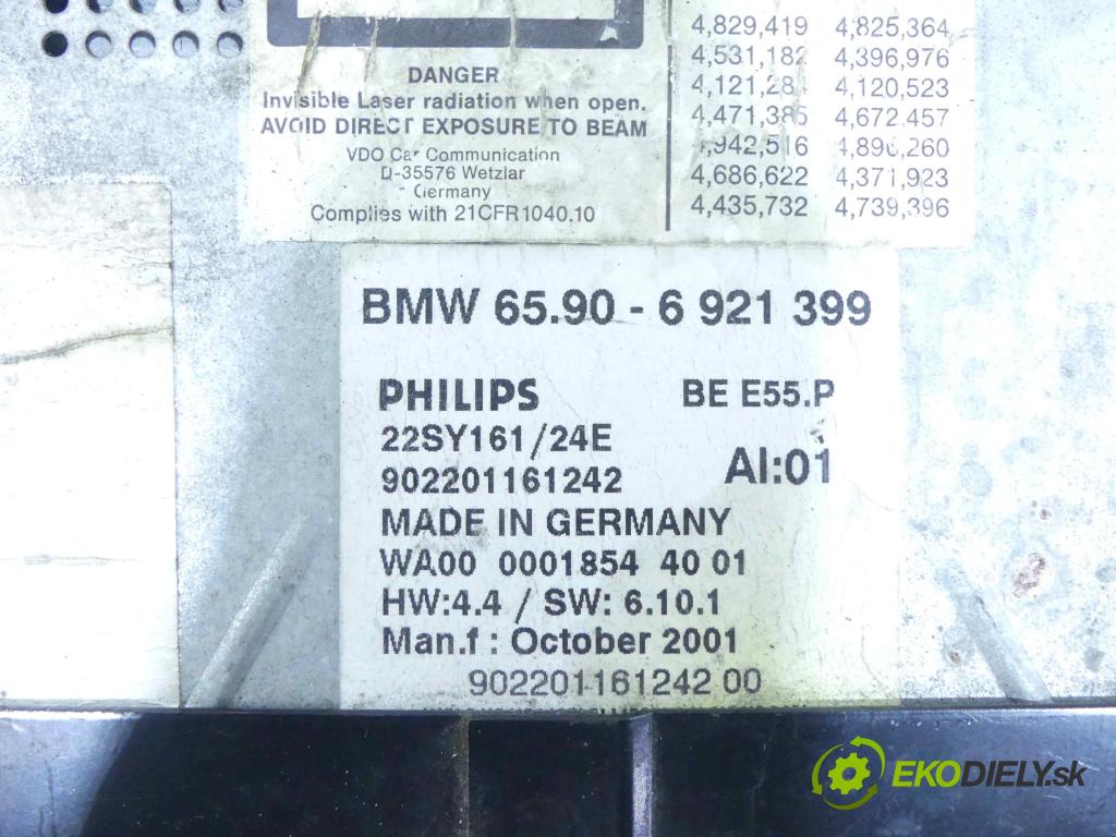 Bmw 7 E65 2001-2008 4.8 V8 367hp automatic 270 kW 4799 cm3 4- Navigace: 6921399 (GPS navigace)