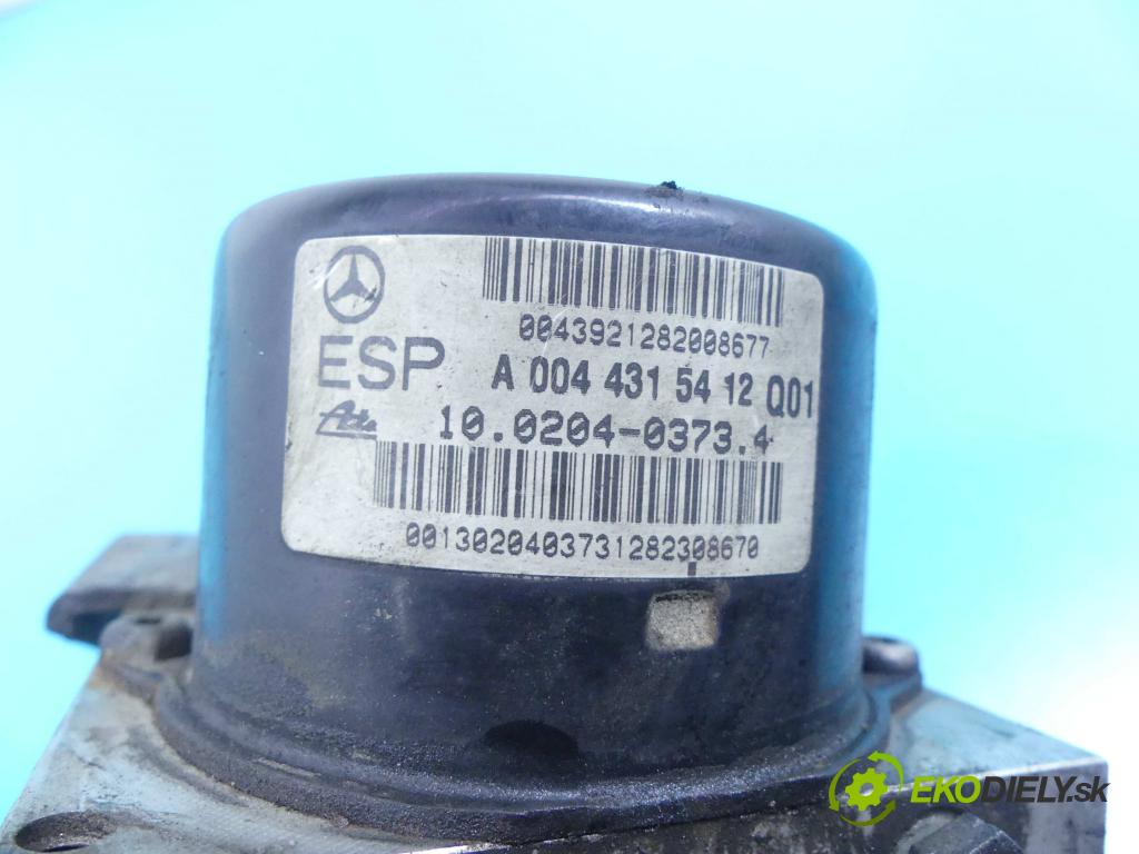 Mercedes C W203 2000-2007 1.8 kompressor 163 HP manual 120 kW 1796 cm3 3- čerpadlo abs A2095451432 (Pumpy ABS)