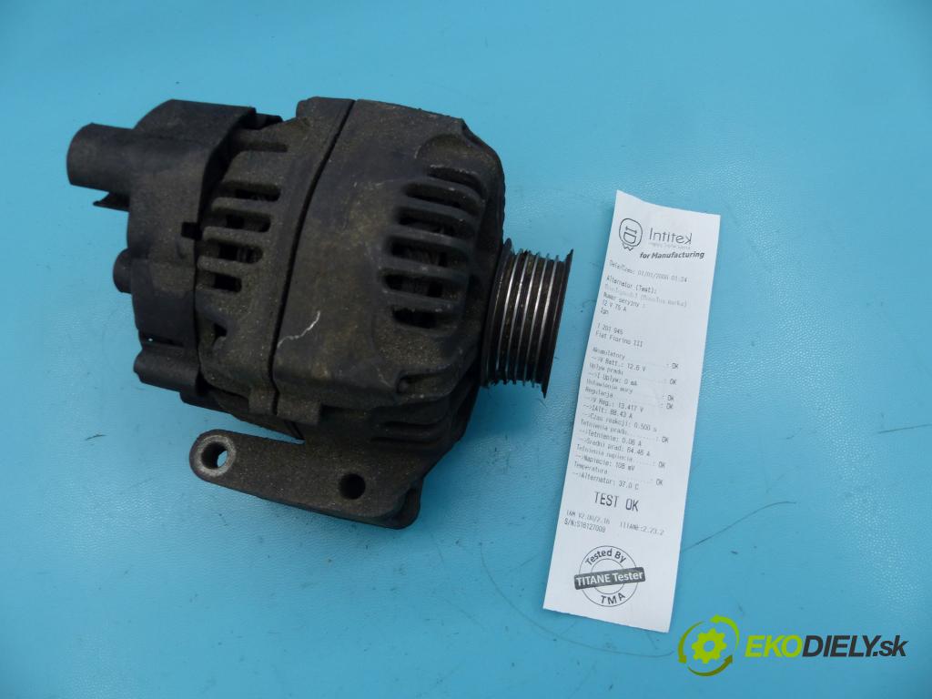 Fiat Fiorino III 2007- 1.2 jtd 75 HP manual 55 kW 1248 cm3 5- Alternator 51784847 (Alternátory)