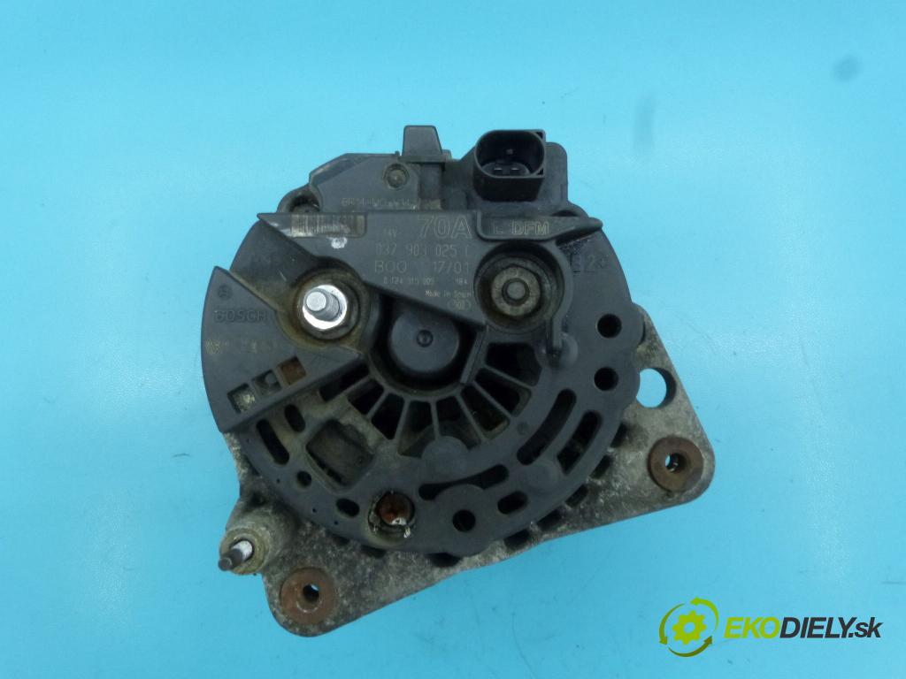 Seat Ibiza II 6K 1993-2002 1.4 mpi 60 hp manual 44 kW 1390 cm3 3- Alternator 0124315005 (Alternátory)