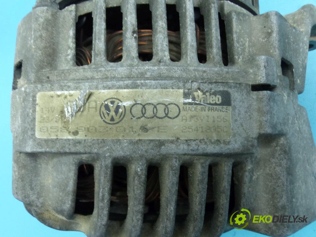 Audi A4 B5 1994-2001 1.6 101 HP manual 74 kW 1595 cm3 4- Alternator 25418350 (Alternátory)