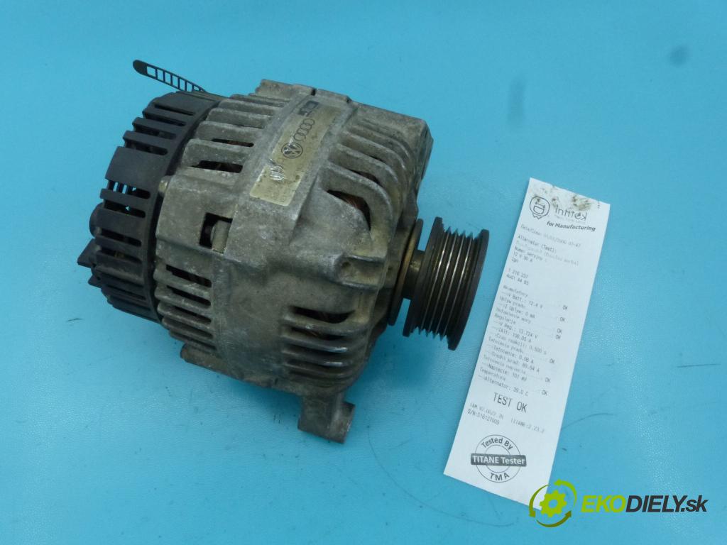 Audi A4 B5 1994-2001 1.6 101 hp manual 74 kW 1595 cm3 4- Alternator 25418350 (Alternátory)