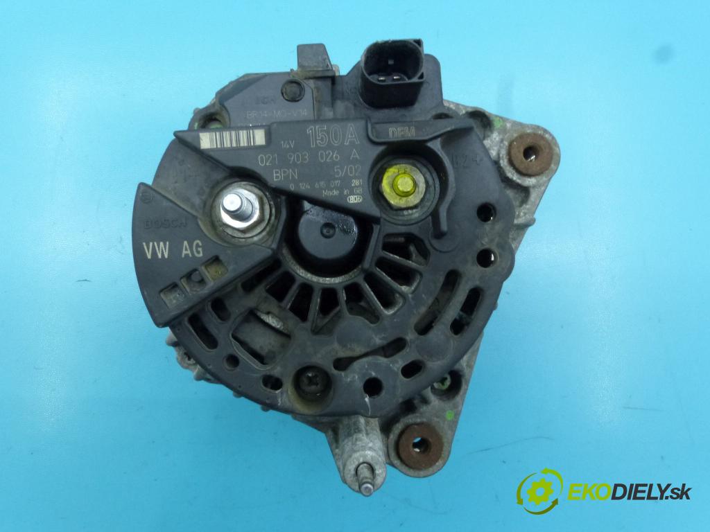 Ford Galaxy Mk1 1995-2006 2.8 V6 204 hp automatic 150 kW 2792 cm3 5- Alternator 0124615017 (Alternátory)