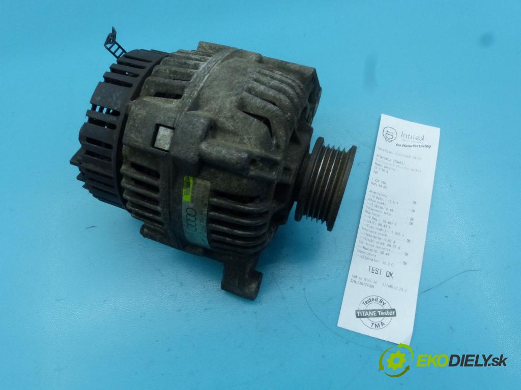 Audi A4 B5 1994-2001 1.8 T 150 HP manual 110 kW 1781 cm3 4- Alternator  (Alternátory)