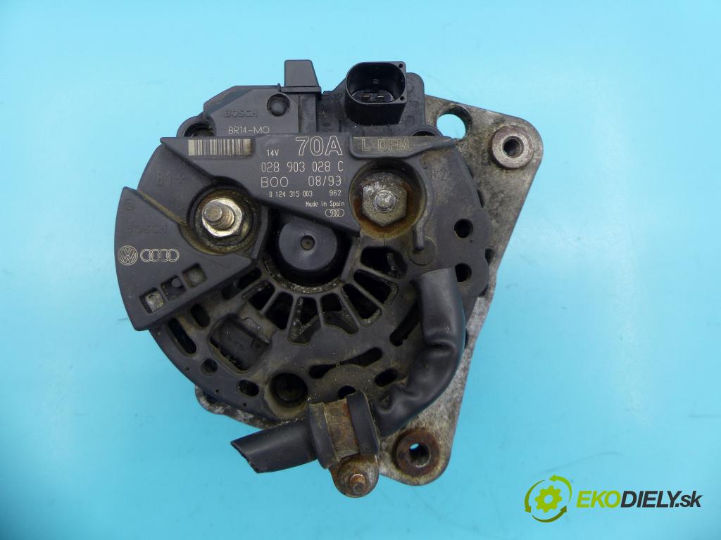 Vw Bora 1.6 SR 101 HP manual 74 kW 1598 cm3 4- Alternator 0124315003 (Alternátory)