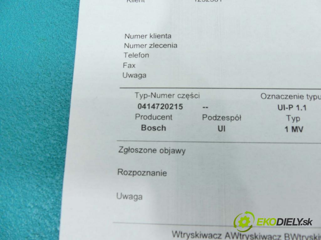 Vw Passat B5 1995-2005 1.9 tdi 101 hp manual 74 kW 1896 cm3 4- vstřikovací čerpadlo POMPOWTRYSKIWACZ VW SEAT SKODA AUDI 1.9 TDI (Vstřikovače)