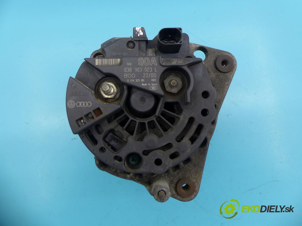 Seat Alhambra I 1996-2010 1.9 tdi 116 hp manual 85 kW 1896 cm3 2- Alternator 0124325001 (Alternátory)