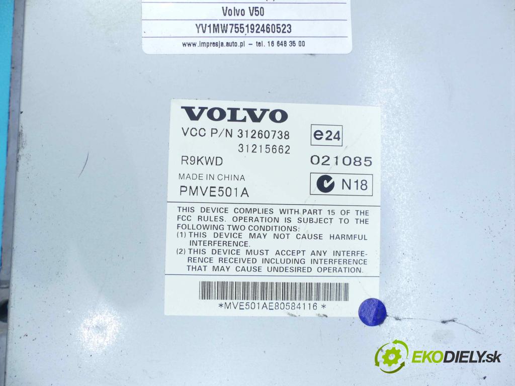 Volvo V50 2.0d 136 HP manual 100 kW 1997 cm3 5- Zesilovač: 31260738 (Zosilňovače)