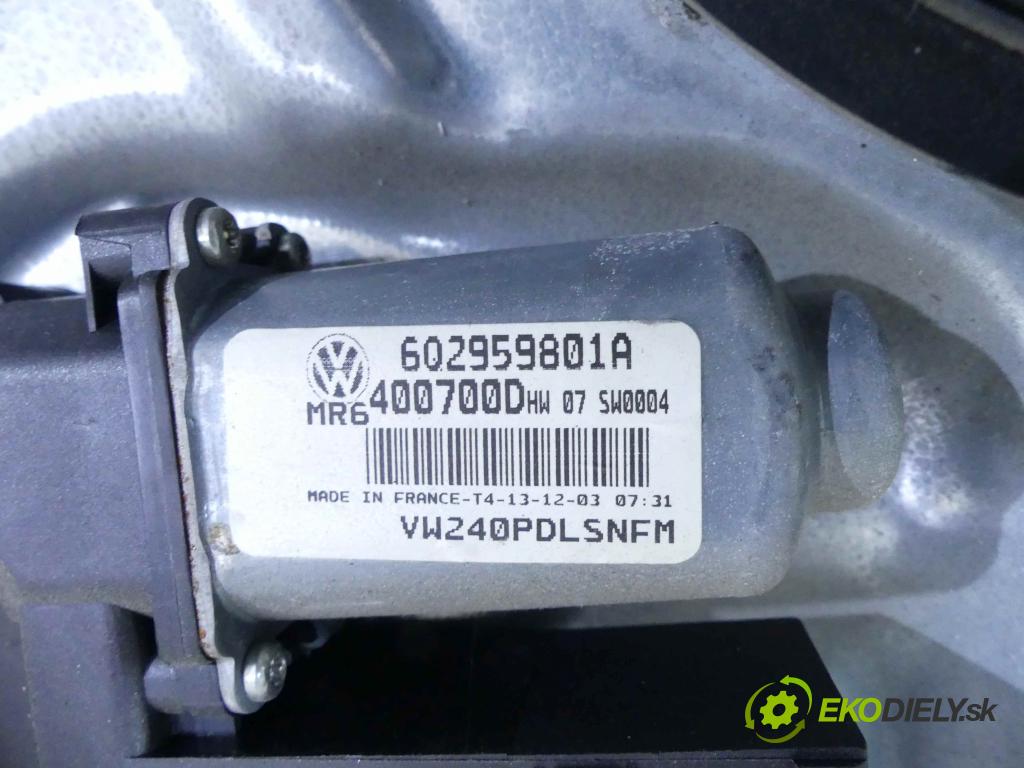 Vw Polo IV 9N 2001-2009 1.9 tdi 101 HP manual 74 kW 1896 cm3 3- mechanizmus okna predné pravý 6Q2959801A