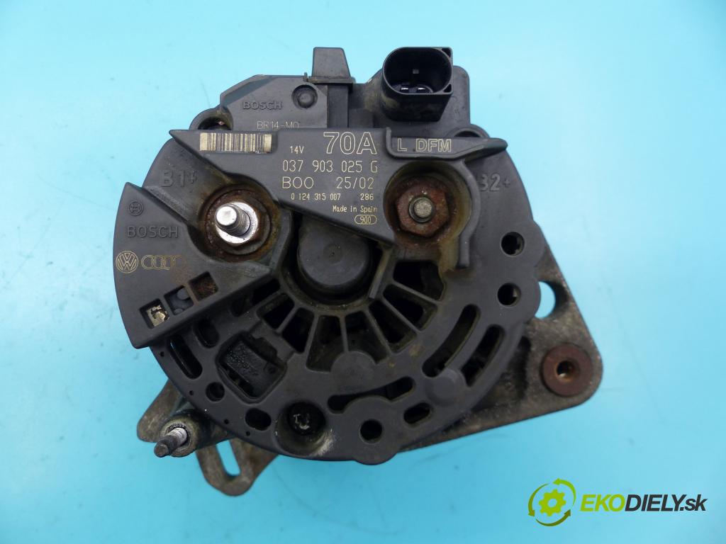 Seat Ibiza III 6L 2002-2008 1.4 16v 75 hp manual 55 kW 1390 cm3 3- Alternator 037903025G (Alternátory)