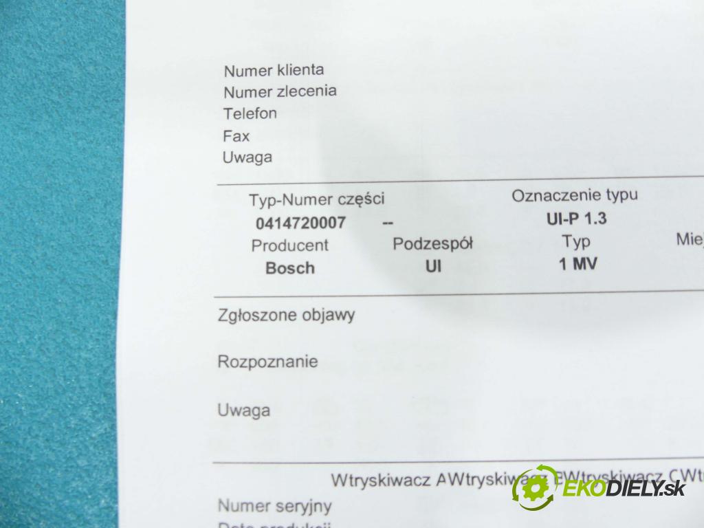 Vw Passat B5 1995-2005 1.9 tdi 116 HP manual 85 kW 1896 cm3 5- vstrekovacie čerpadlo 0414720007 (Vstrekovače)