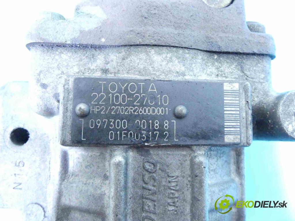 Toyota Corolla E12 2001-2009 2.0 D4D 90 hp manual 66 kW 1995 cm3 5- čerpadlo vstřikovací 22100 27010 (Vstřikovací čerpadla)