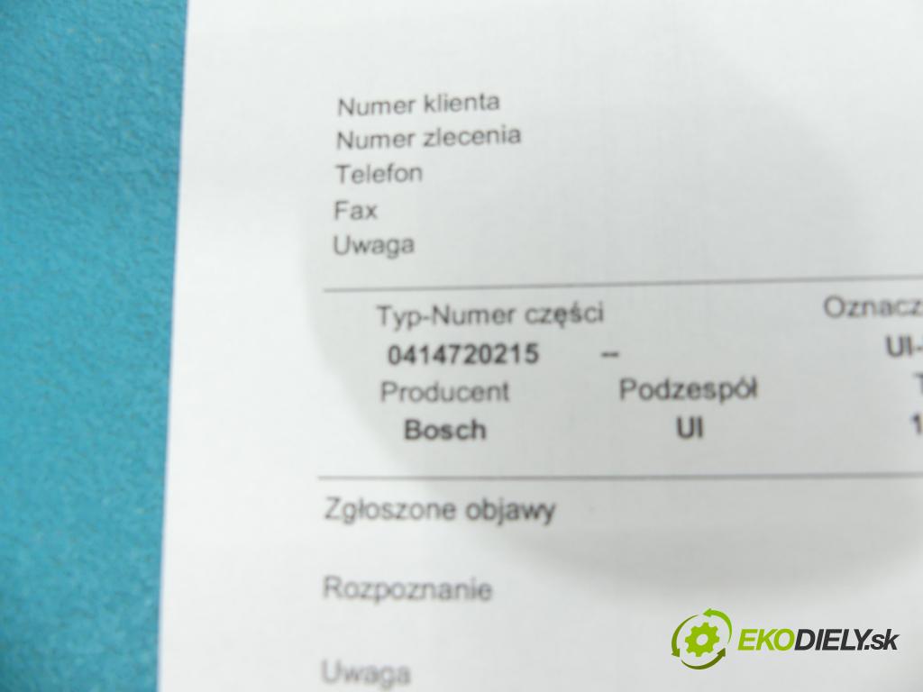 Vw Golf V 2003-2009 1.9 tdi 105 hp manual 77 kW 1896 cm3 5- vstřikovací čerpadlo 0414720215