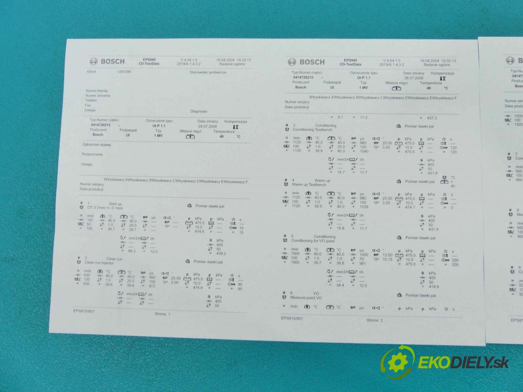 Vw Touran I 2003-2015 1.9 tdi 105 hp manual 77 kW 1896 cm3 5- vstřikovací čerpadlo 0414720215 (Vstřikovače)