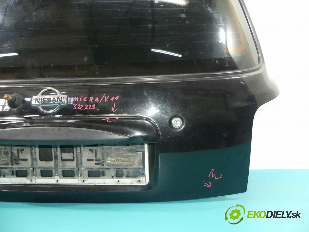 Nissan Micra K11 1992-2003 1.5d 57 HP manual 42 kW 1527 cm3 3- zadna kufor  (Zadné kapoty)
