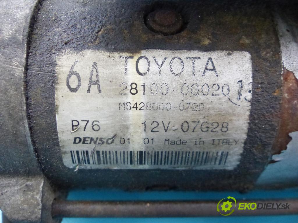 Toyota Avensis II T25 2003-2008 2.0 D4D 116 HP manual 85 kW 1995 cm3 4- štartér 28100-0G020 (Štartéry)