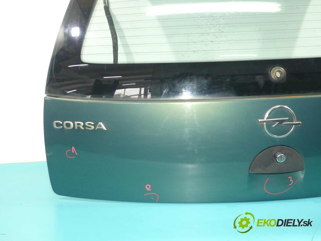 Opel Corsa C 2000-2006 1.0 12v 58 HP manual 43 kW 973 cm3 3- zadna kufor  (Zadné kapoty)