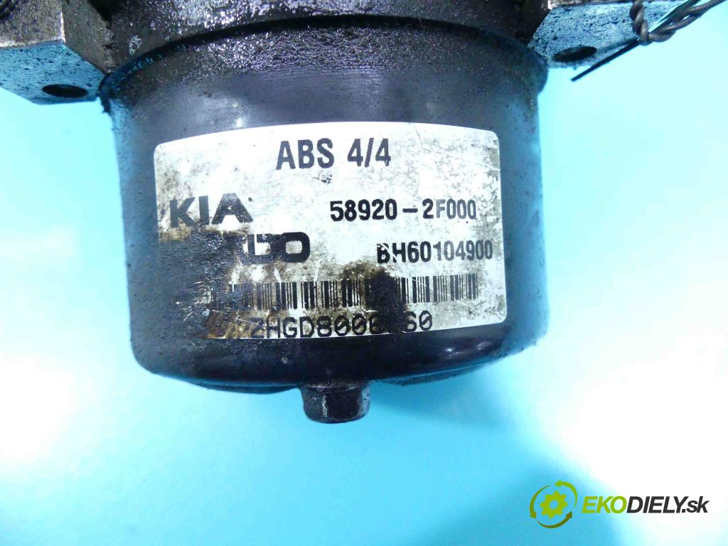 Kia Cerato 2004-2008 2.0 crdi 113 HP manual 83 kW 1991 cm3 5- čerpadlo abs 58920-2F000 (Pumpy ABS)