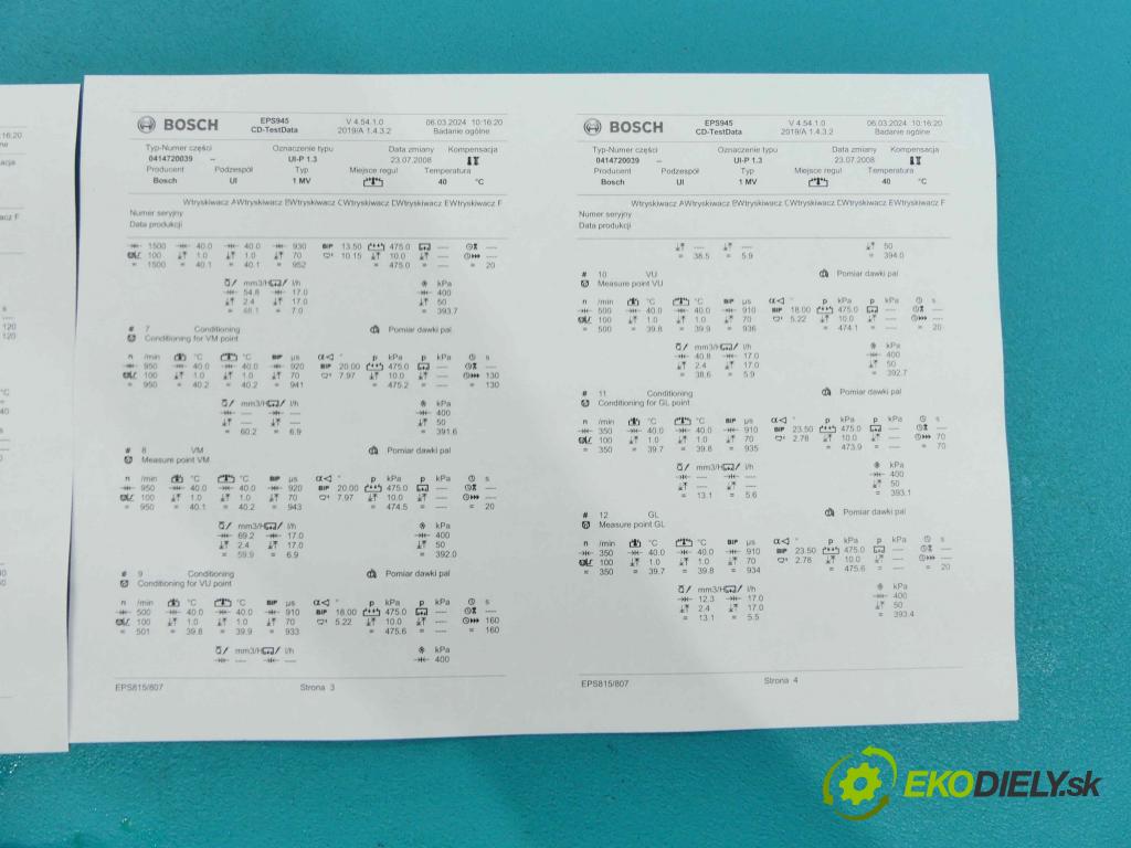 Skoda Octavia I 1996-2010 1.9 tdi 131 hp manual 96 kW 1896 cm3 5- vstřikovací čerpadlo 0414720039 (Vstřikovače)