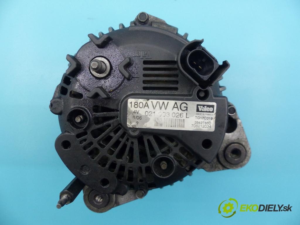 Vw Passat B6 2005-2010 1.9 tdi 105 HP manual 77 kW 1896 cm3 5- Alternator 021003026L (Alternátory)