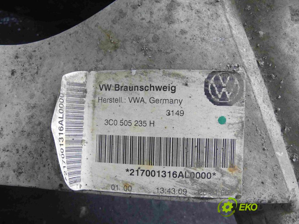 Vw Passat B6 2005-2010 2.0 tdi 140 hp manual 103 kW 1968 cm3 5- zadní výztuha 3C0505235H