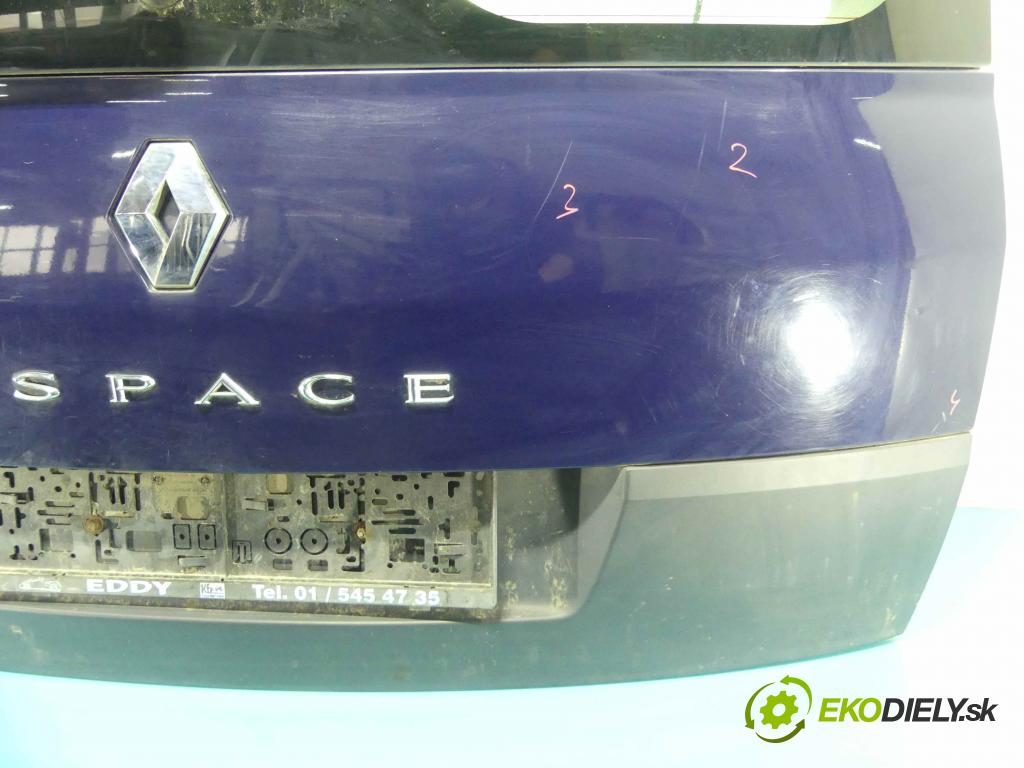 Renault Espace IV 2003-2014 1.9 dci 120 HP manual 88 kW 1870 cm3 5- zadna kufor  (Zadné kapoty)