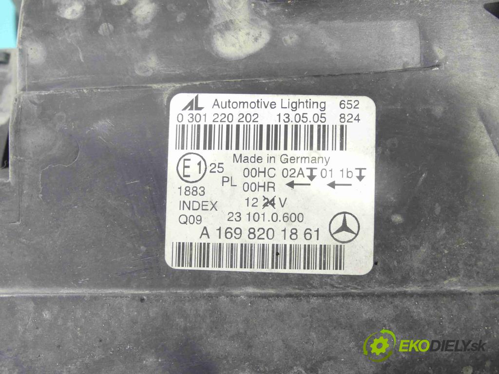 Mercedes B W245 2005-2011 1.7 116 HP automatic 85 kW 1699 cm3 5- Reflektor: pravý A1698201861 (Pravé)