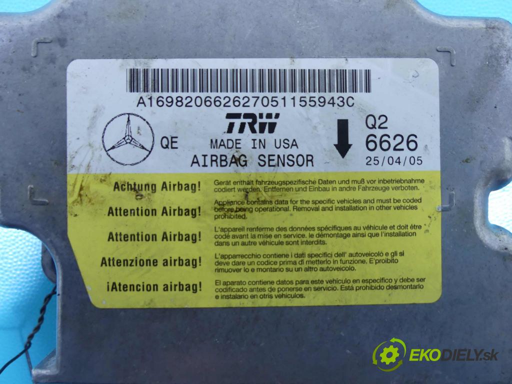 Mercedes B W245 2005-2011 1.7 116 hp automatic 85 kW 1699 cm3 5- modul řídící jednotka A1698206626270 (Ostatní)