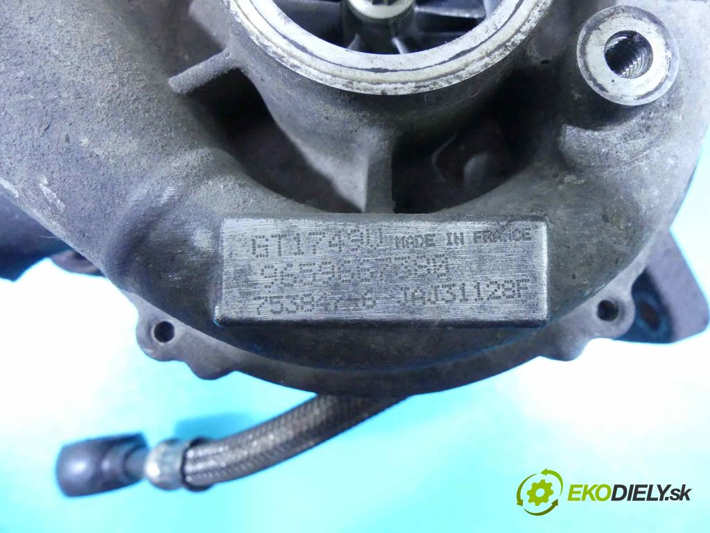 Ford Focus Mk2 2004-2011 2.0 tdci 136 HP manual 100 kW 1997 cm3 4- turbodúchadlo, turbo 753847-6 (Turbodúchadlá (kompletné))