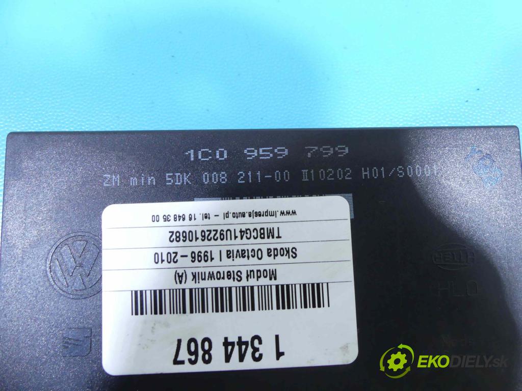 Skoda Octavia I 1996-2010 1.9 tdi 90 HP manual 66 kW 1896 cm3 5- modul riadiaca jednotka 1C0959799 (Ostatné)