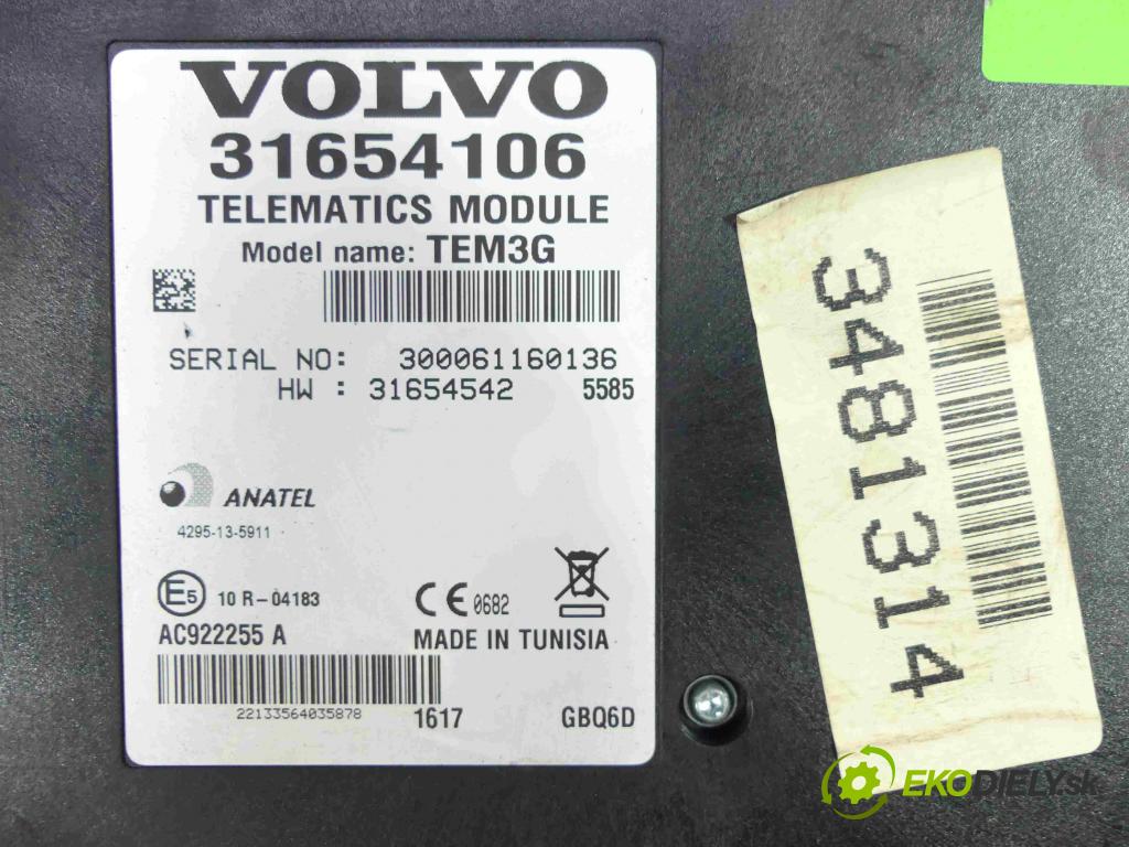 Volvo V40 II 2012-2019 2.0 D2 120 hp manual 88 kW 1969 cm3 5- modul řídící jednotka 31654106 (Ostatní)