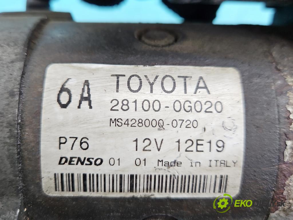 Toyota Avensis II T25 2003-2008 2.0 D4D 116 HP manual 85 kW 1995 cm3 5- štartér 28100-0G020 (Štartéry)