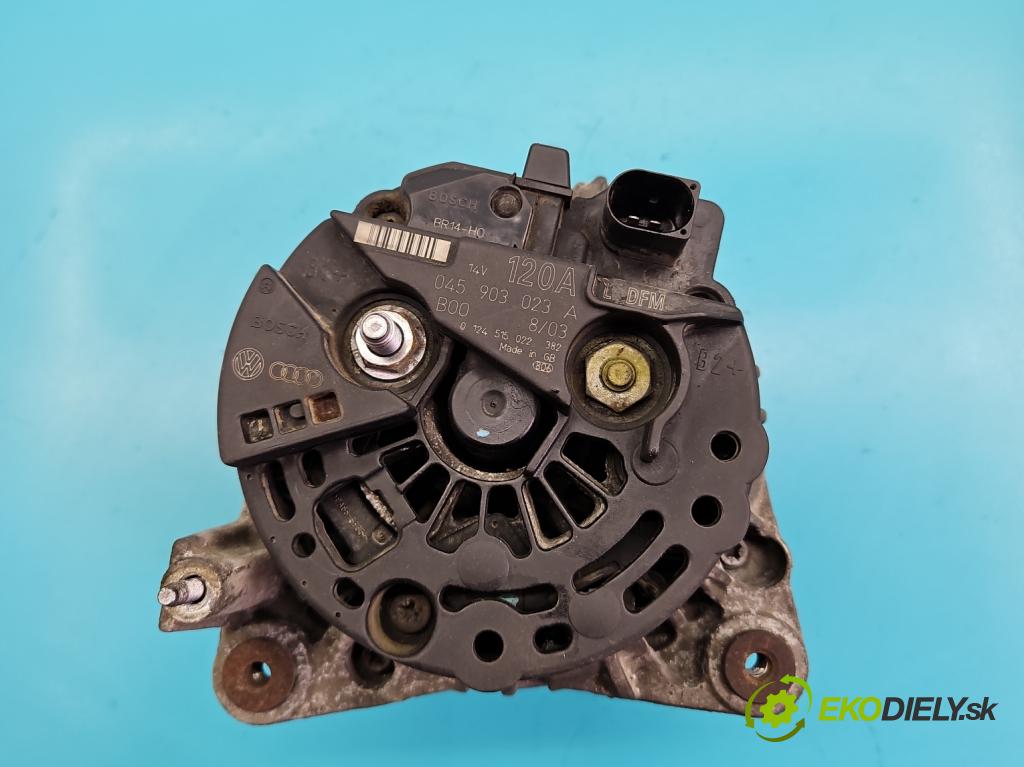 Vw Polo IV 9N 2001-2009 1.4 tdi 75 HP manual 55 kW 1422 cm3 3- Alternator 045903023A (Alternátory)