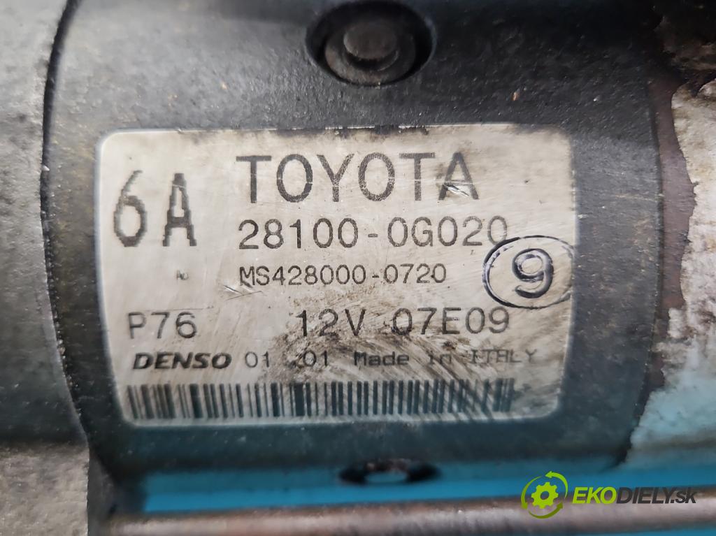 Toyota Avensis II T25 2003-2008 2.0 D4D 116 HP manual 85 kW 1995 cm3 4- štartér 28100-0G020 (Štartéry)