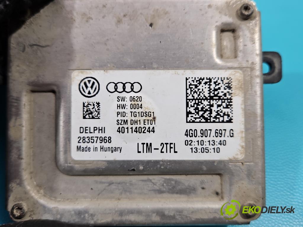 Vw Golf VII 2012-2020 1.6 tdi 105 HP automatic 77 kW 1598 cm3 5- střídač: xenon 4G0907697G (Riadiace jednotky xenónu)